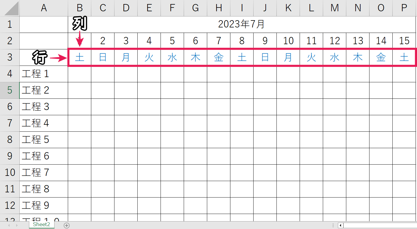 スケジュール管理の一つガントチャートはフリーソフトを使わず、Excelで簡単に作れる! | Excel x Spreadsheet